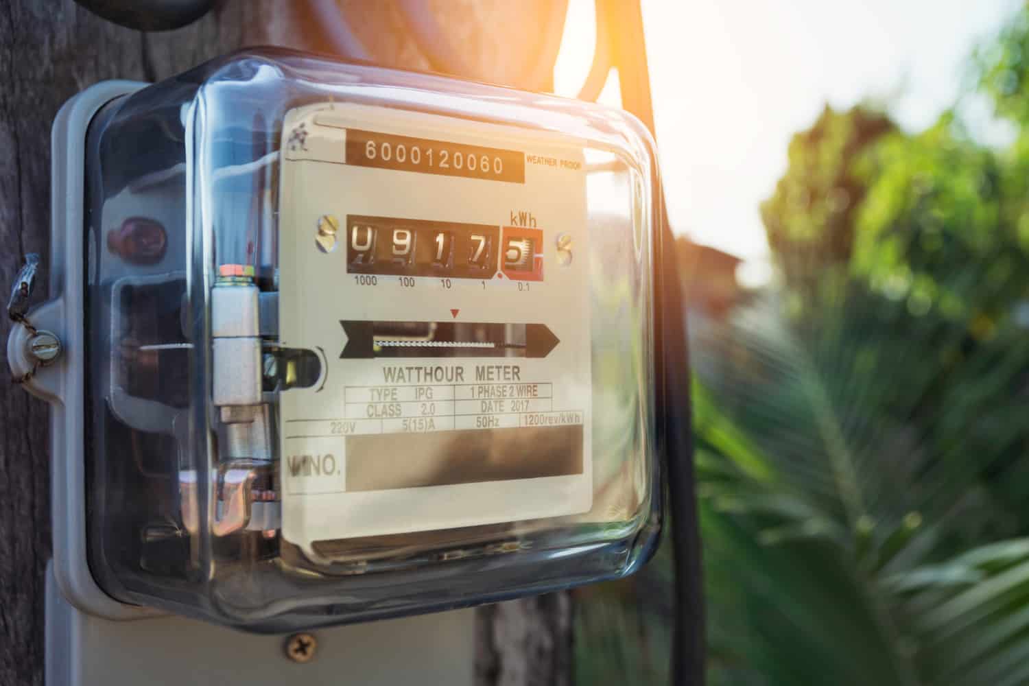 electric-power-meter-measuring-power-usage-watt-hour-electric-meter-measurement-tool-with-copy-space